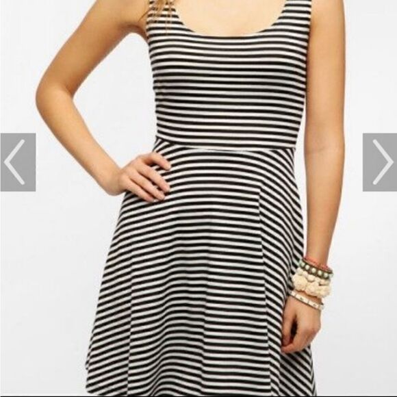 Sparkle & Fade black and white stripe dress small - Picture 1 of 5